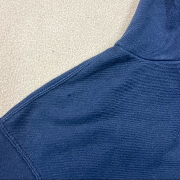 Vintage Nike Hoodie Mens 3XL Blue Mini Center Swoosh Sweatshirt 90s Travis Scott - Picture 10 of 10